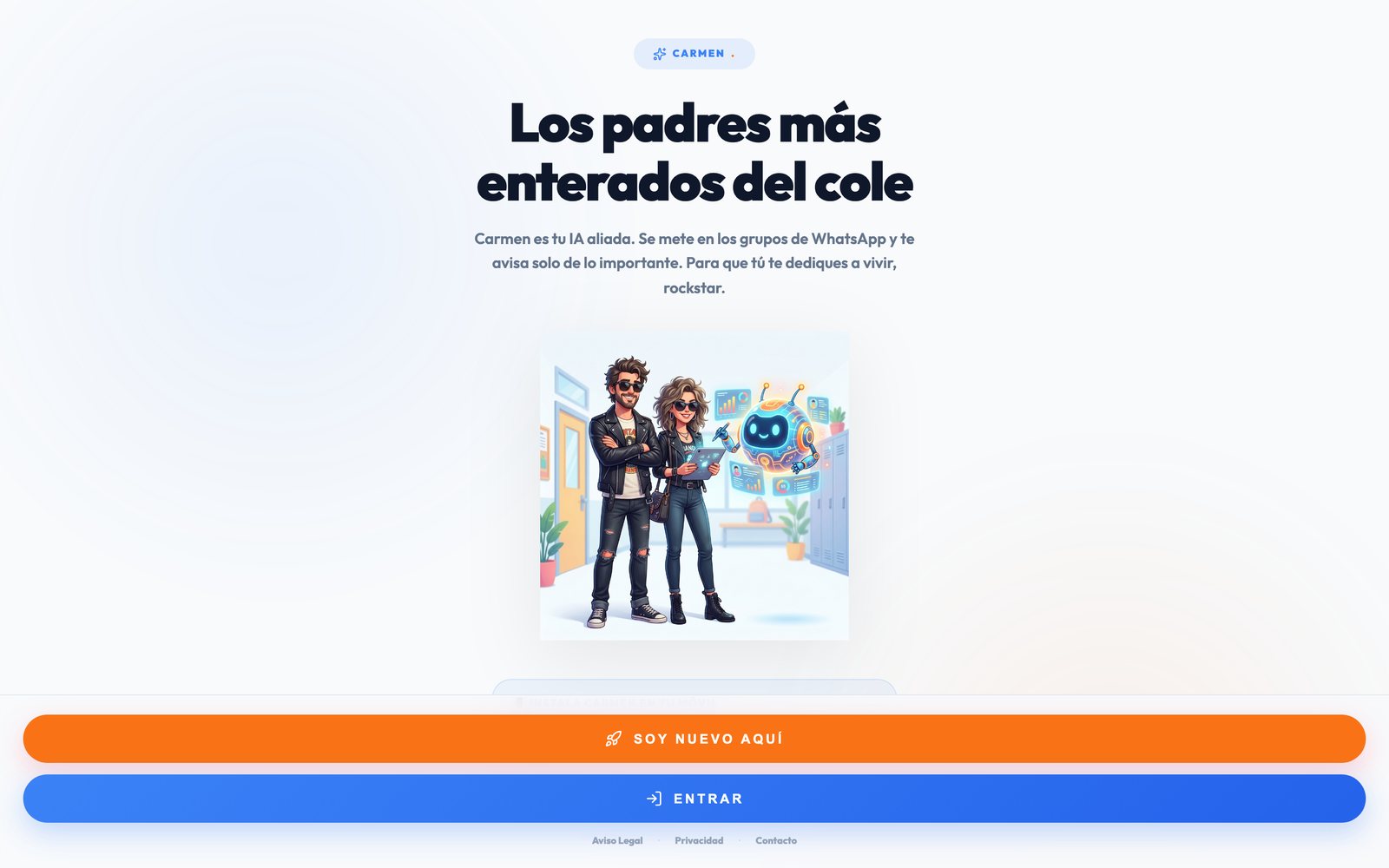 Web de Carmen: los padres más enterados del cole